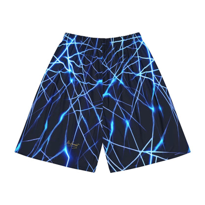 Electric Blue Men's Sports Shorts - Stylish Athletic Wear for Active Lifestyles
