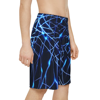Electric Blue Men's Sports Shorts - Stylish Athletic Wear for Active Lifestyles