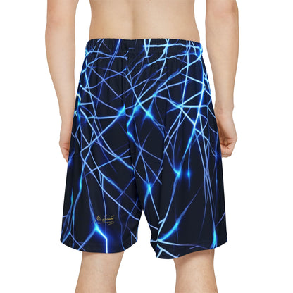 Electric Blue Men's Sports Shorts - Stylish Athletic Wear for Active Lifestyles
