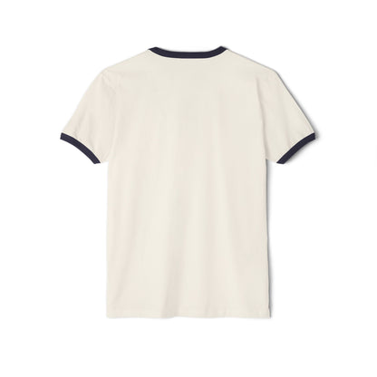 Vintage-Inspired Cotton Ringer T-Shirt