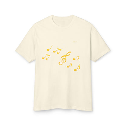 Music Note Heavyweight Tee - Perfect for Music Lovers