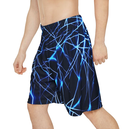 Electric Blue Men's Sports Shorts - Stylish Athletic Wear for Active Lifestyles