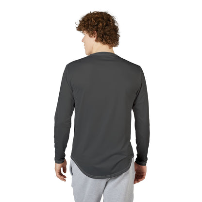 UV Protection Long Sleeve Performance Shirt, Men's Activewear, Outdoor Sports Shirt, Sun Protection Top, Trendy Casual Tee